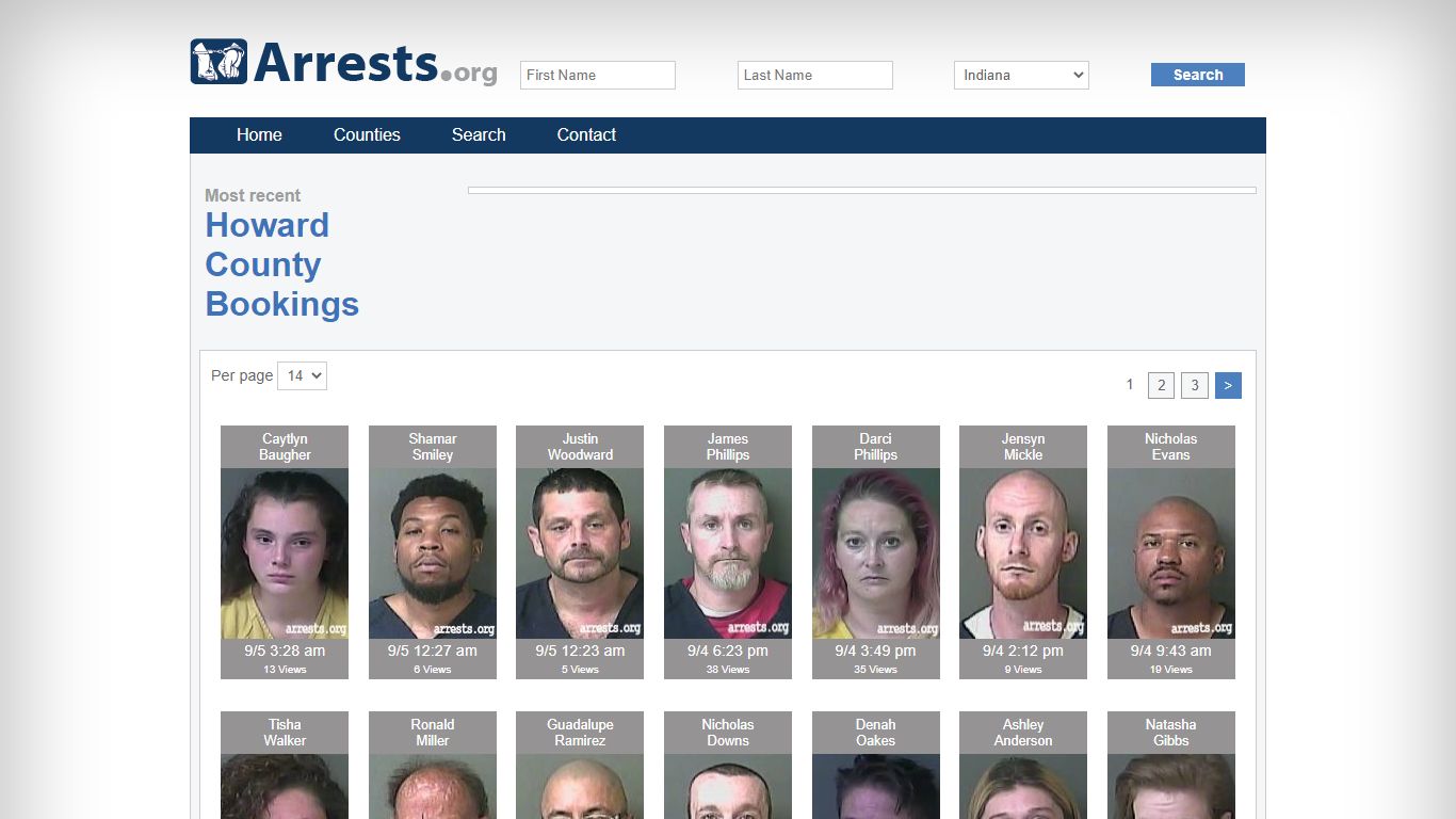 Howard County Arrests and Inmate Search